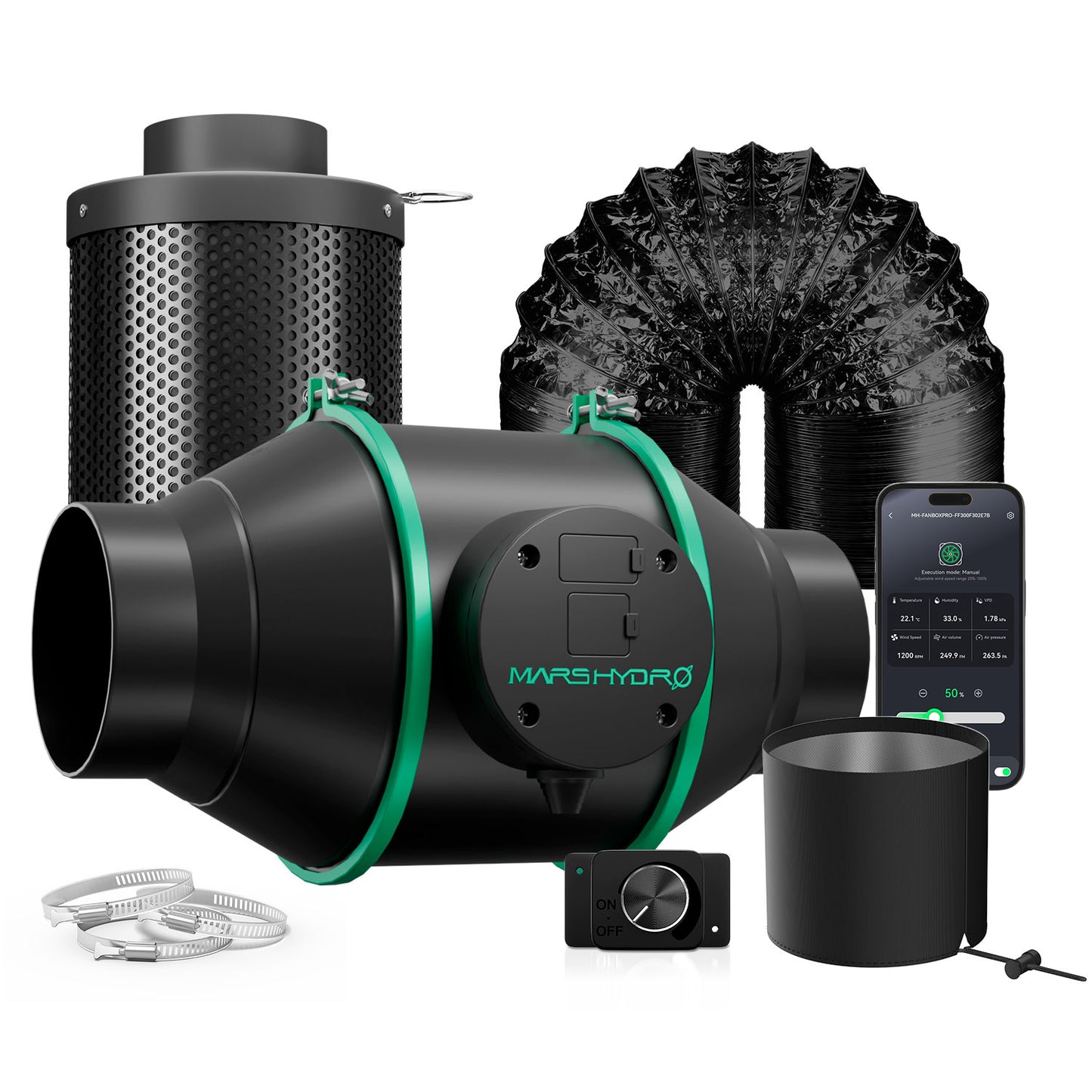 Mars Hydro iFresh Abluftset - Bavarian Cannaseur
