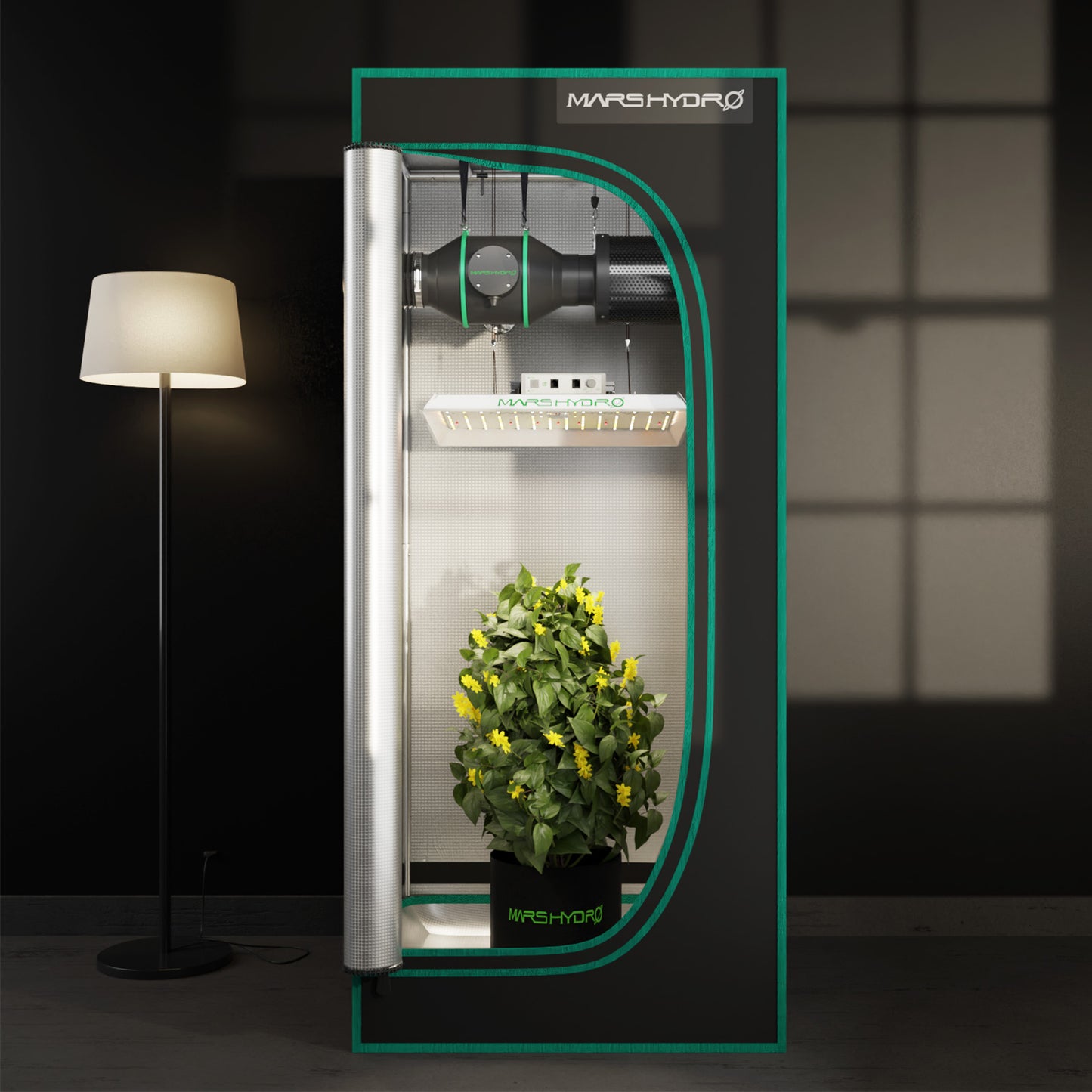 🌿 Marshydro Intelligentes Abluftset mit Temperatursteuerung - Bavarian Cannaseur
