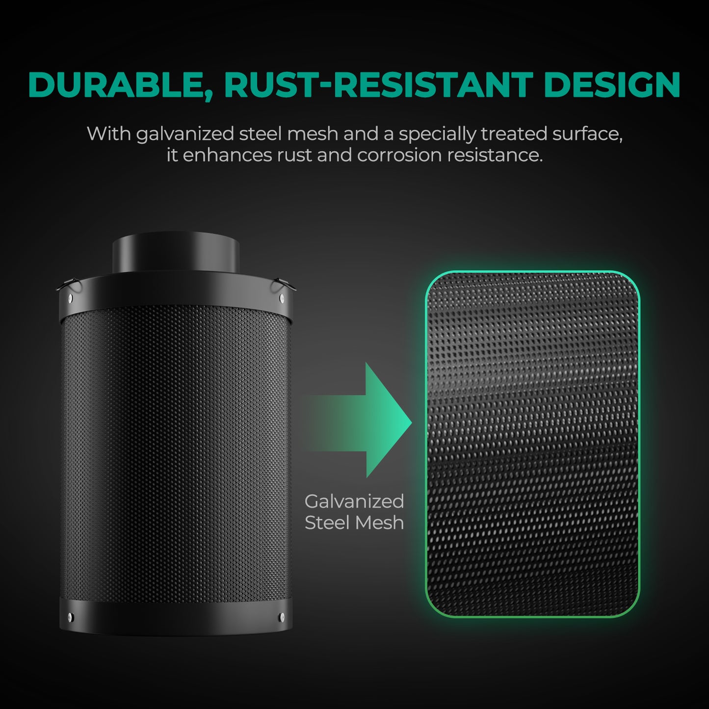MarsHydro Aktivkohlefilter – Clean Air. Clevere Entscheidung. (4″ oder 6″) - Bavarian Cannaseur