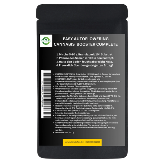 EASY AUTOFLOWERING CANNABIS BOOSTER COMPLETE MIX PACK - Bavarian Cannaseur