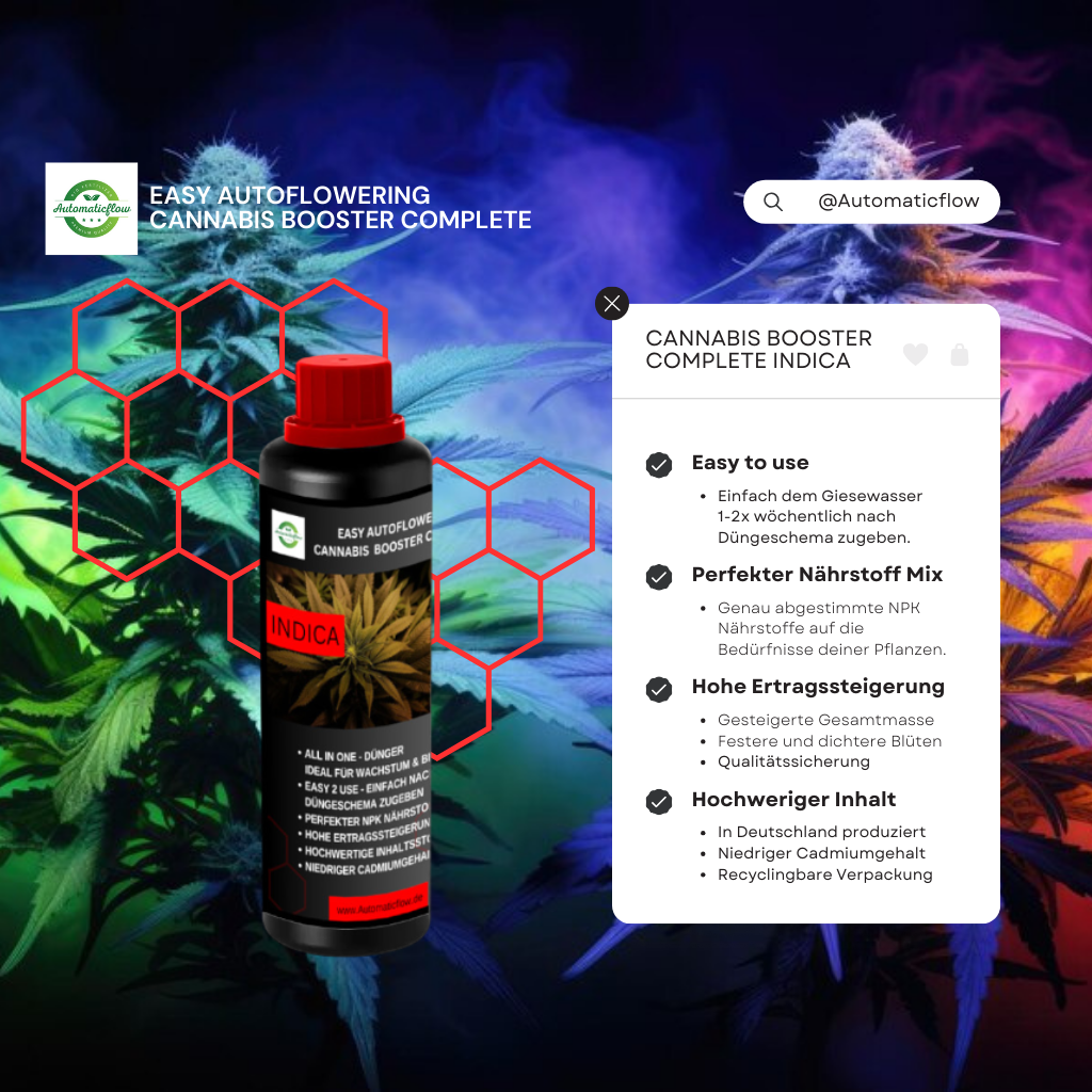 EASY AUTOFLOWERING CANNABIS BOOSTER COMPLETE MIX Liquid INDICA