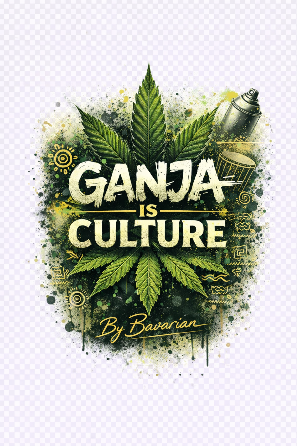 Ganja Is Culture T-Shirt | Cannabis Lifestyle Streetwear | Bavarian Cannaseur - Bavarian Cannaseur
