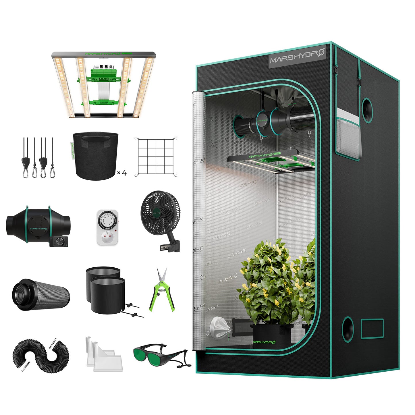 Mars Hydro Full Grow Tent Kit - Bavarian Cannaseur