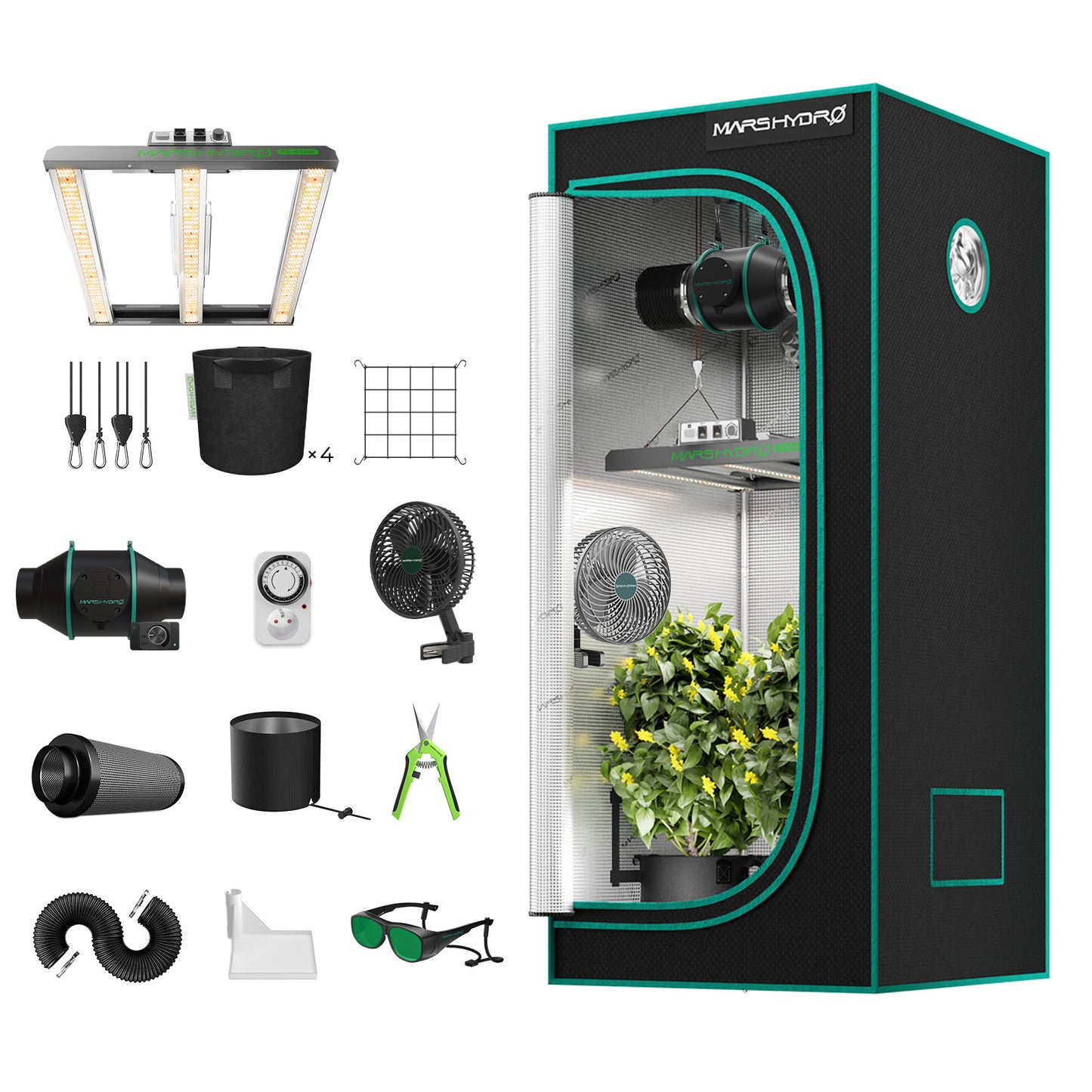 Mars Hydro Full Grow Tent Kit - Bavarian Cannaseur