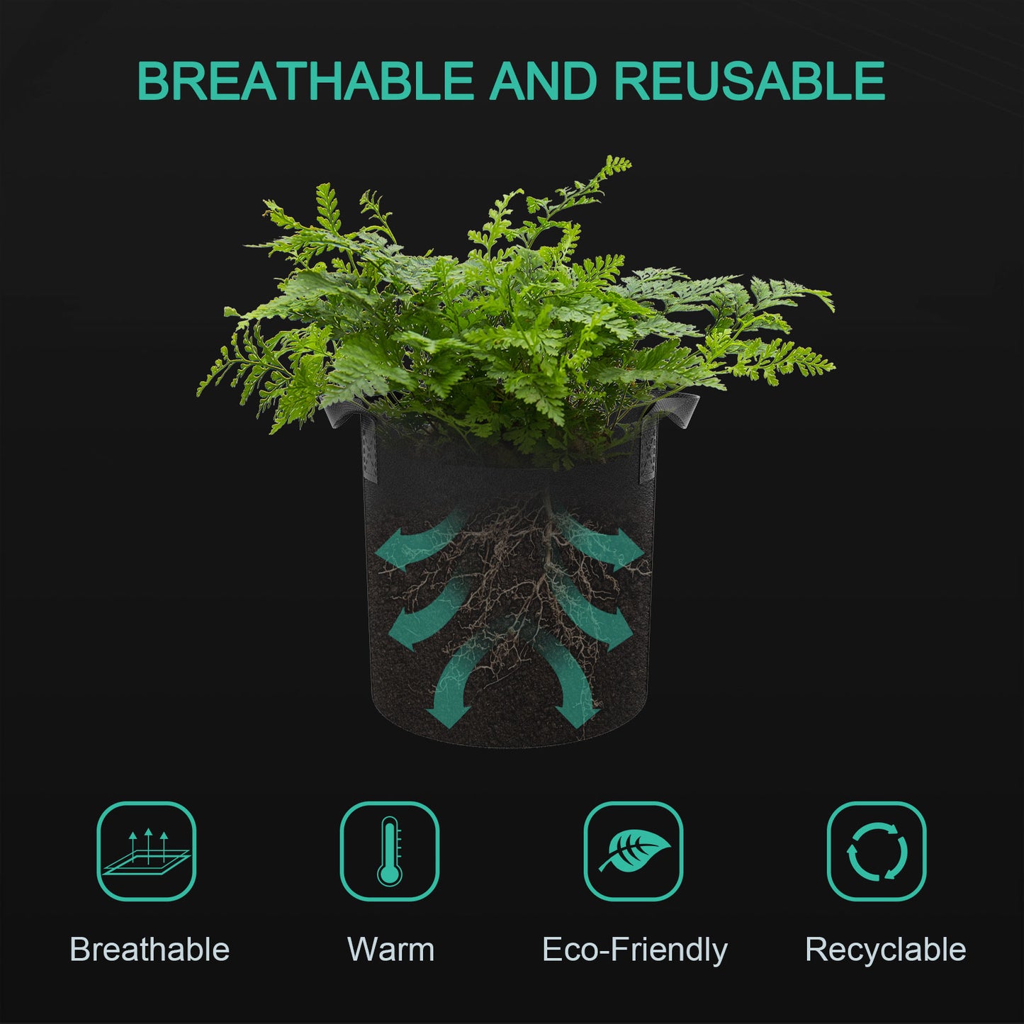 Mars Hydro Grow Bag 5 Gallonen/19 Liter - Bavarian Cannaseur