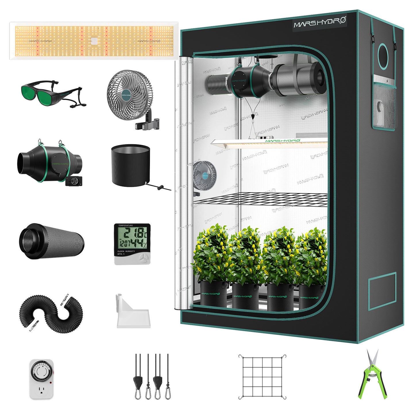 Mars Hydro Full Grow Tent Kit - Bavarian Cannaseur