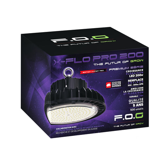 F.O.G. X‑Flo Pro 200 W – 2.5 Hyper Red mit Dimmer - Bavarian Cannaseur