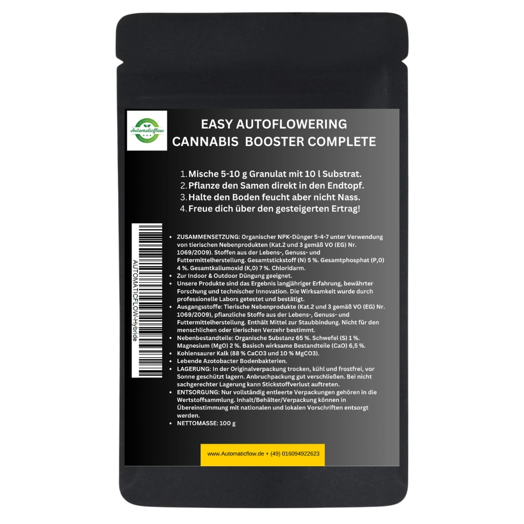 EASY AUTOFLOWERING CANNABIS BOOSTER COMPLETE MIX PACK - Bavarian Cannaseur