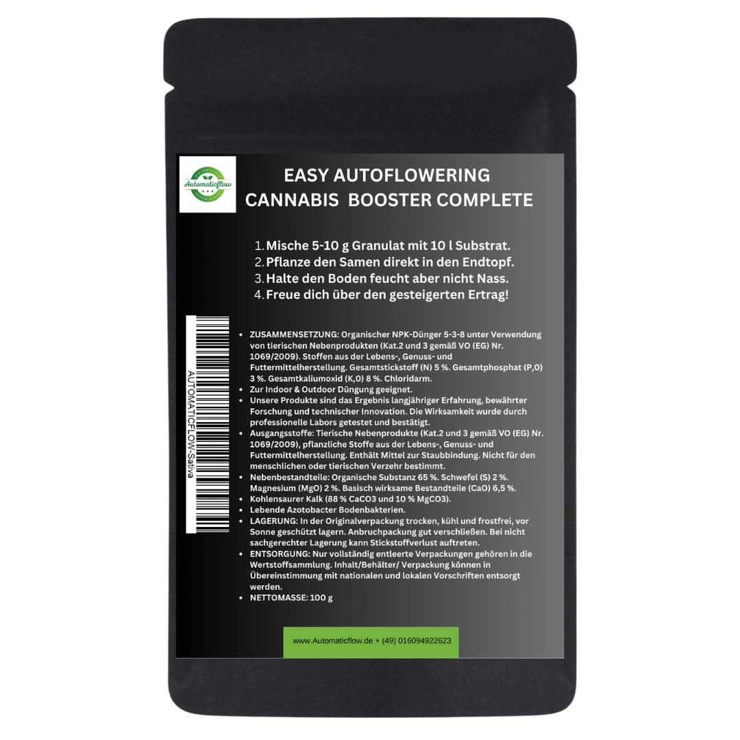 EASY AUTOFLOWERING CANNABIS BOOSTER COMPLETE MIX PACK - Bavarian Cannaseur
