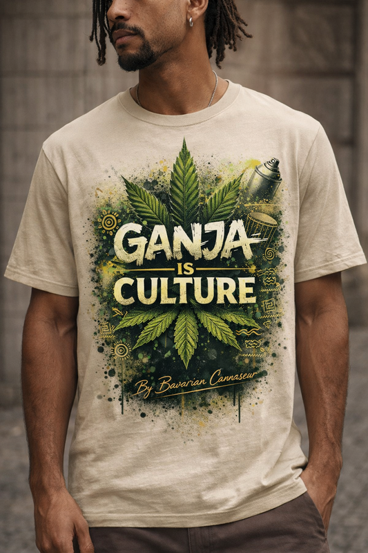 Ganja Is Culture T-Shirt | Cannabis Lifestyle Streetwear | Bavarian Cannaseur - Bavarian Cannaseur