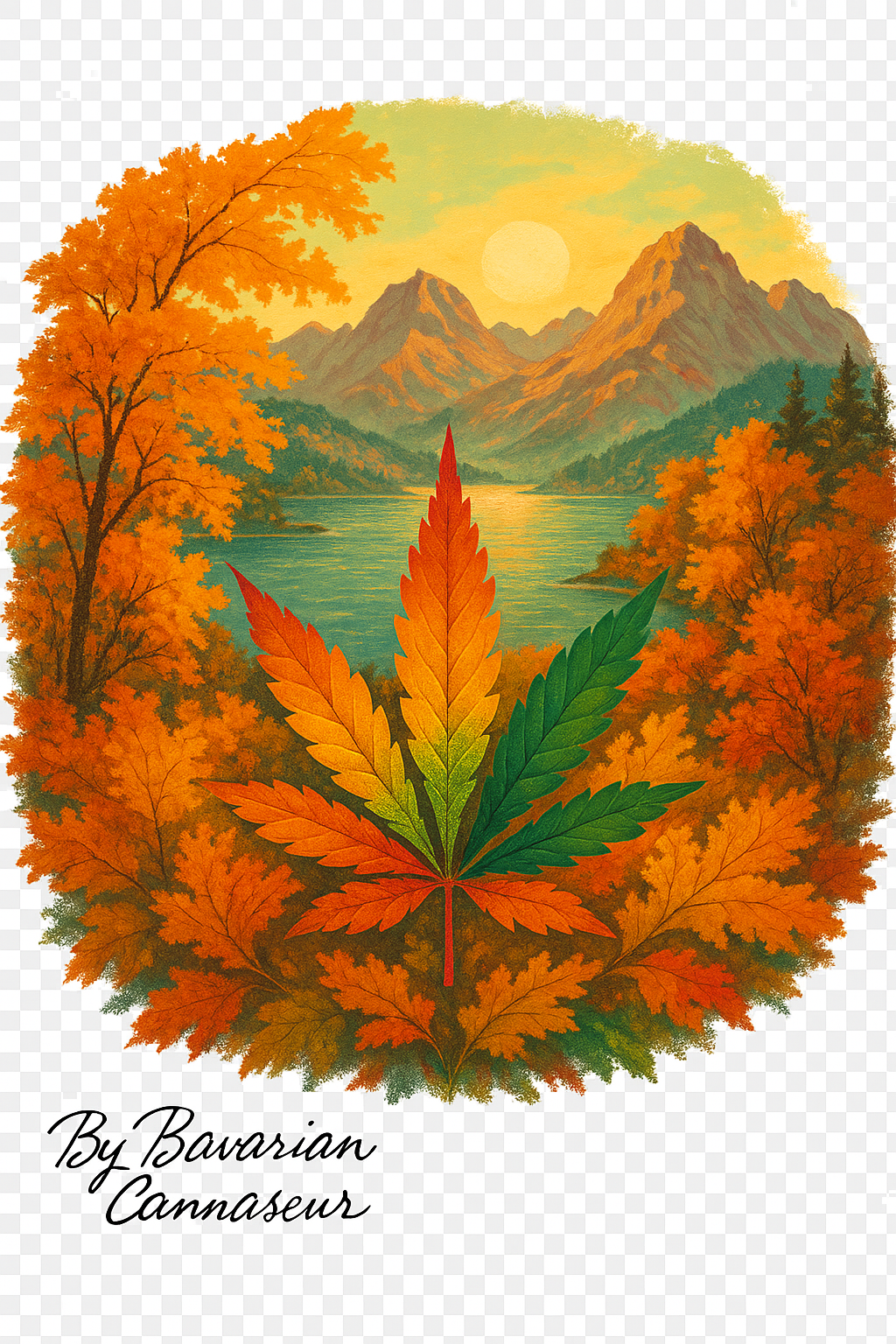 Bavarian Cannaseur – Alpenherbst Edition T-Shirt - Bavarian Cannaseur