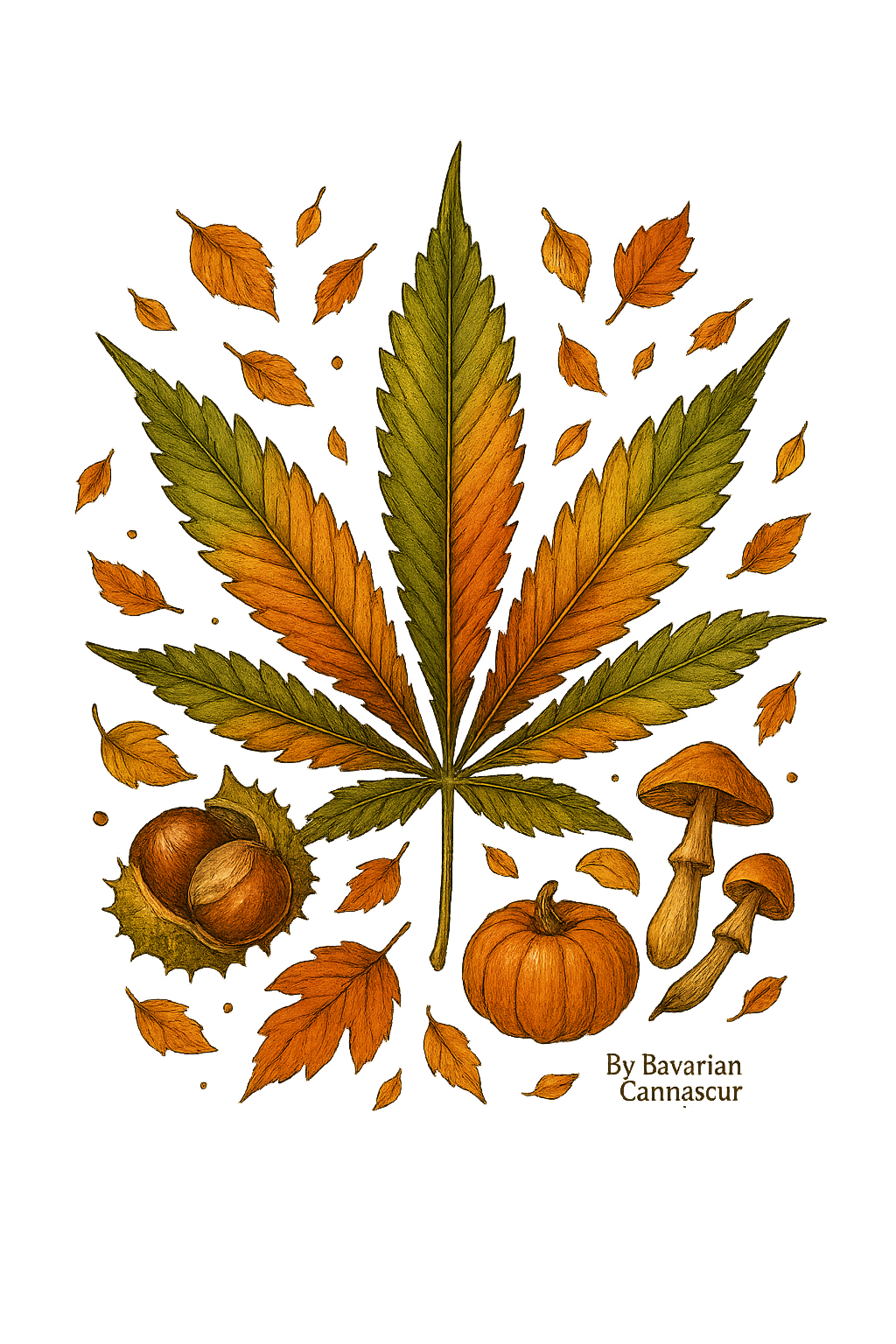 Bavarian Cannaseur – Autumn Harvest Edition T-Shirt - Bavarian Cannaseur