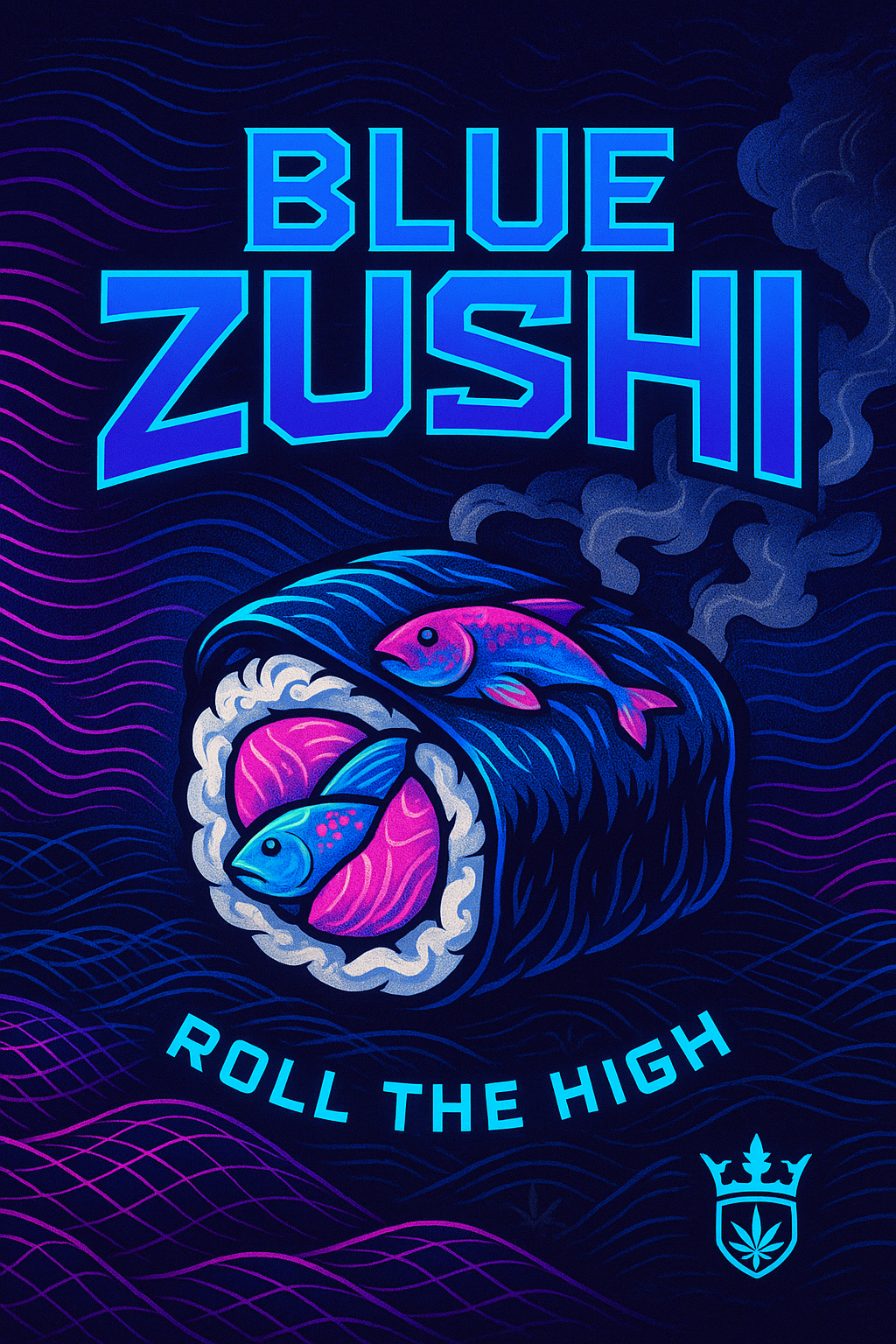 Bavarian Cannaseur – Blue Zushi Edition T-Shirt - Bavarian Cannaseur