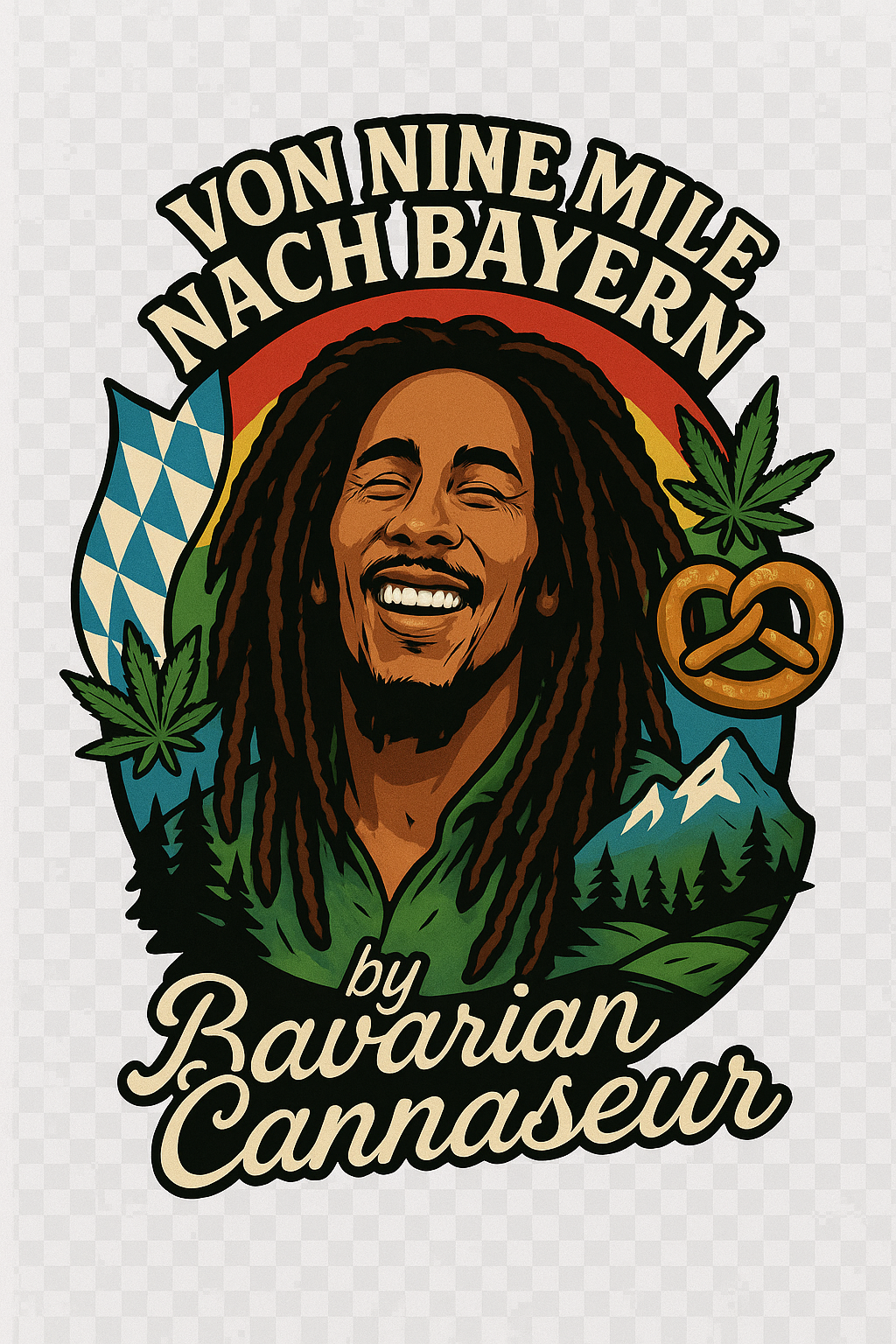 Bob Marley T-Shirt - Bavarian Cannaseur