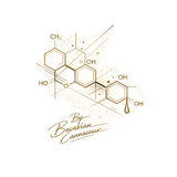 Goldenes 710 Extract Spectrum Design mit den vier Extraktformen Oil, Wax, Shatter und Rosin von Bavarian Cannaseur