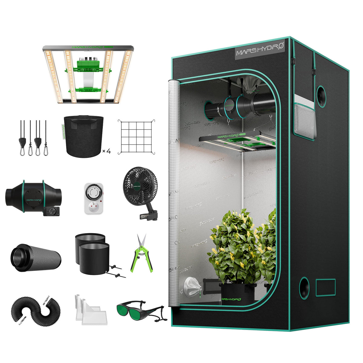 Mars Hydro Full Grow Tent Kit - Bavarian Cannaseur