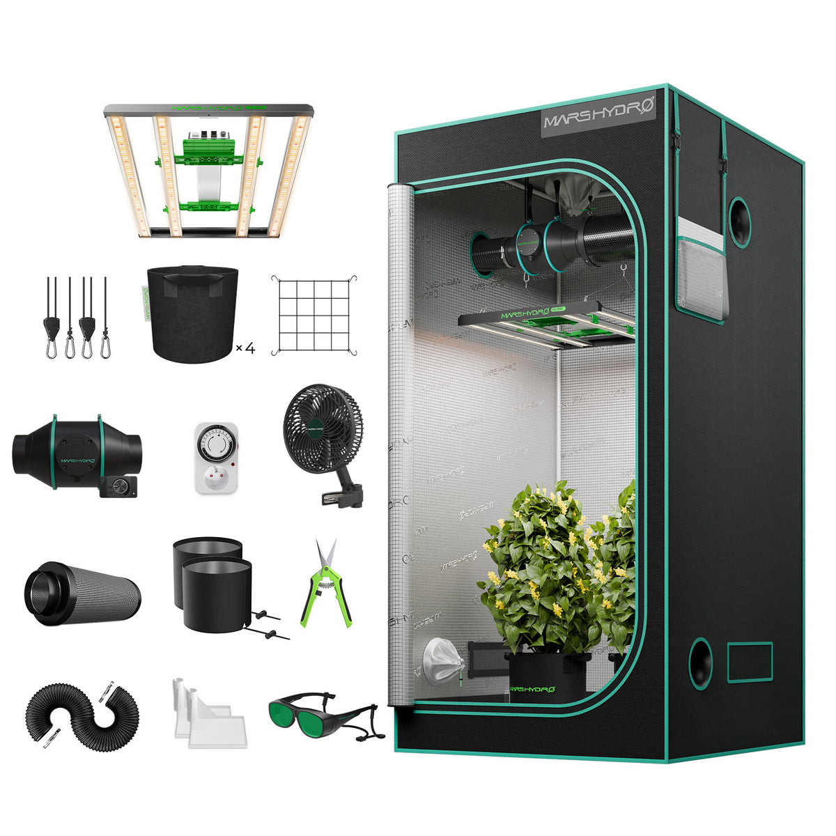 Mars Hydro Full Grow Tent Kit - Bavarian Cannaseur