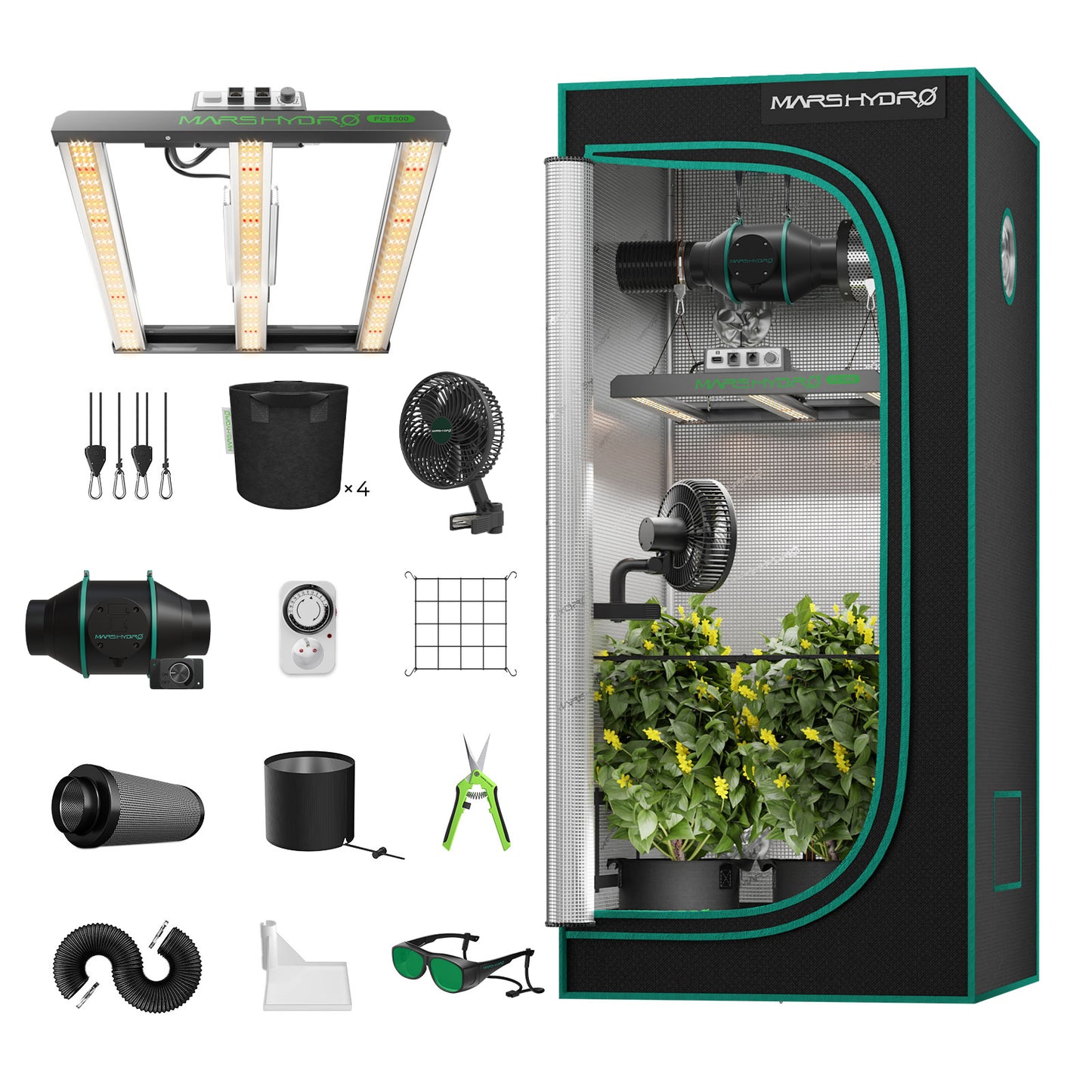 Mars Hydro Full Grow Tent Kit - Bavarian Cannaseur