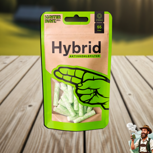 Hybrid Supreme Filters, 6,4mmØ, Lime, 55 Stück Beutel - Bavarian Cannaseur