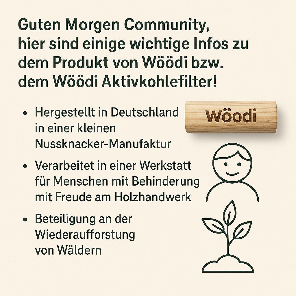🌿 Wöödi – der coole Aktivkohlefilter für Bong und Shisha - Bavarian Cannaseur
