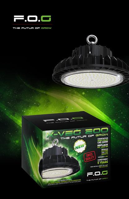 🎯 F.O.G. X‑Veg 200 – 200 W ohne Dimmer - Bavarian Cannaseur
