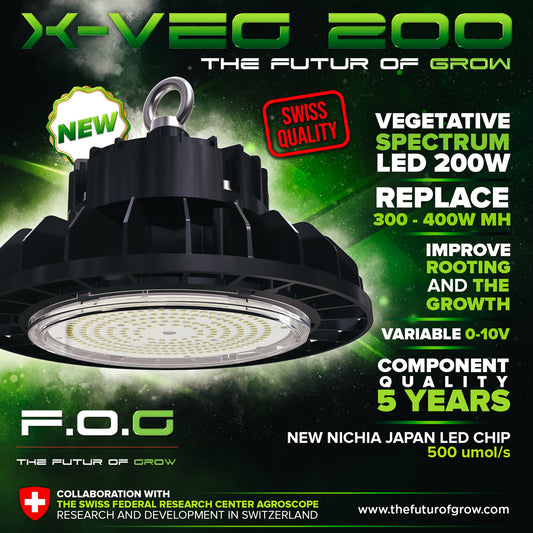 🎯 F.O.G. X‑Veg 200 – 200 W ohne Dimmer - Bavarian Cannaseur