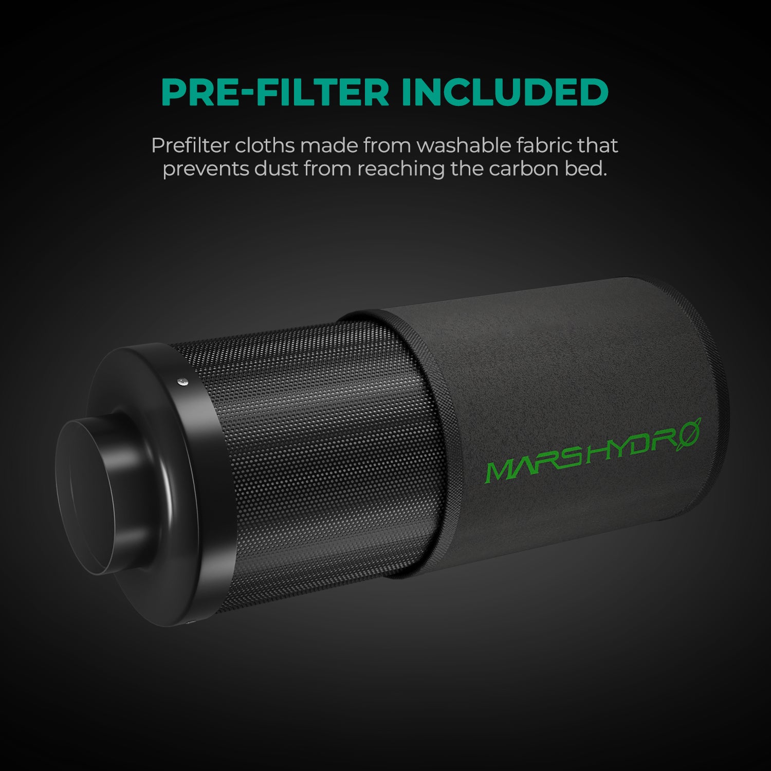 MarsHydro Aktivkohlefilter – Clean Air. Clevere Entscheidung. (4″ oder 6″) - Bavarian Cannaseur