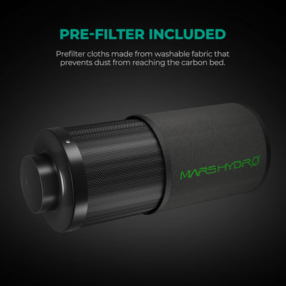 MarsHydro Aktivkohlefilter – Clean Air. Clevere Entscheidung. (4″ oder 6″) - Bavarian Cannaseur