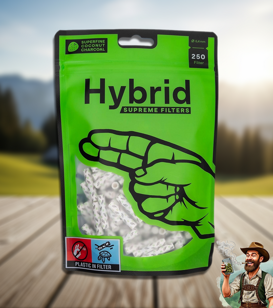 Grüne Packung, Marke Hybridfilter aus Zellulose und Aktivkohle 250St.
