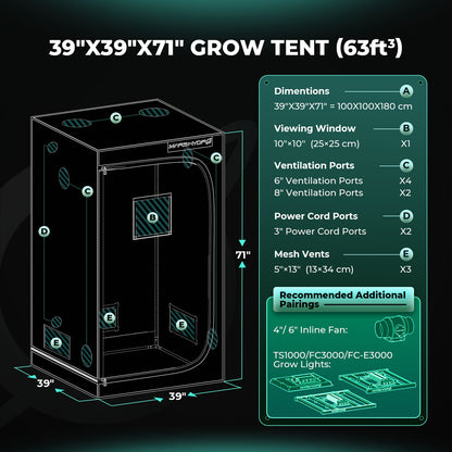 🌱 Mars Hydro Growzelte in verschiedenen Varianten
