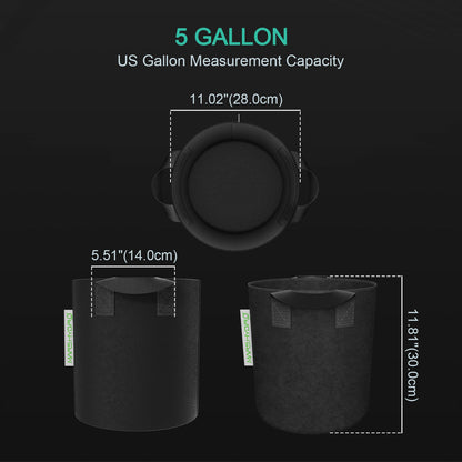 Mars Hydro Grow Bag 5 Gallonen/19 Liter - Bavarian Cannaseur